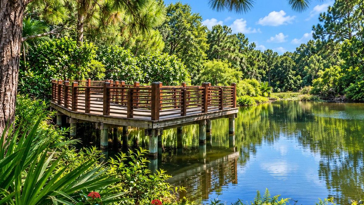 The Lake & Nature Trail at Morikami Museum and Japanese Gardens